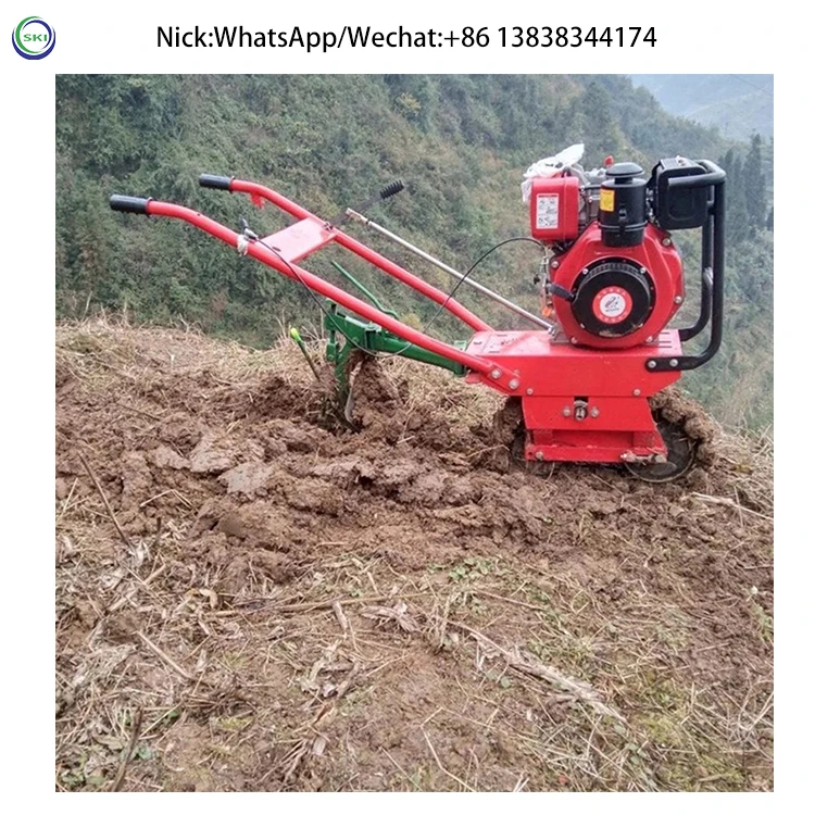 Mini Power Tiller Hand Tractor Rotary Multi Function Crawler Cultivator