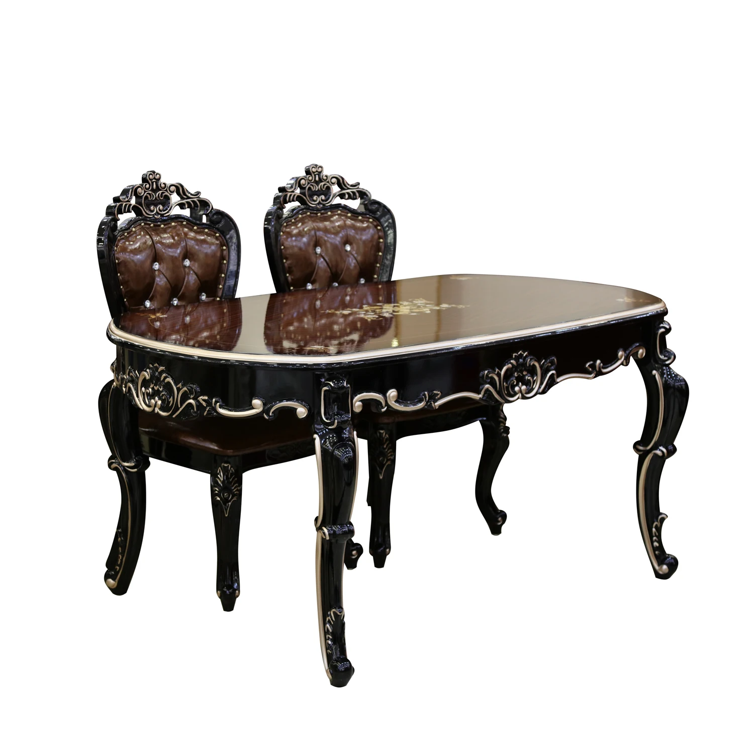 Antique style  Dining table set 1+6 chairs dining furniture set home furniture set