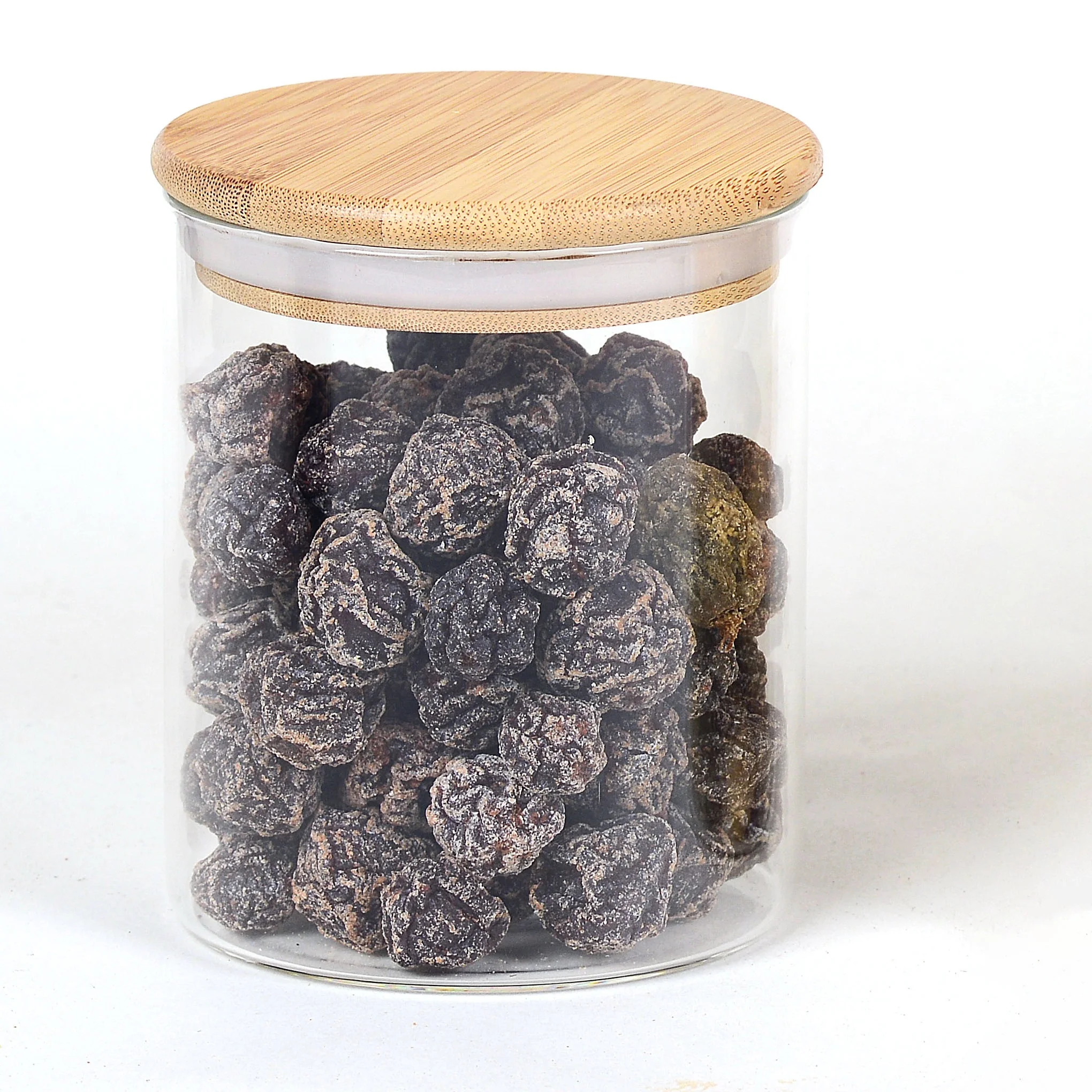 Airtight Canister Storage Jar Bamboo Lid Jar Candy