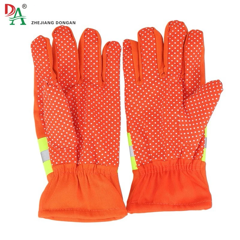 DA OEM Orange Safety Gloves Customizable Product
