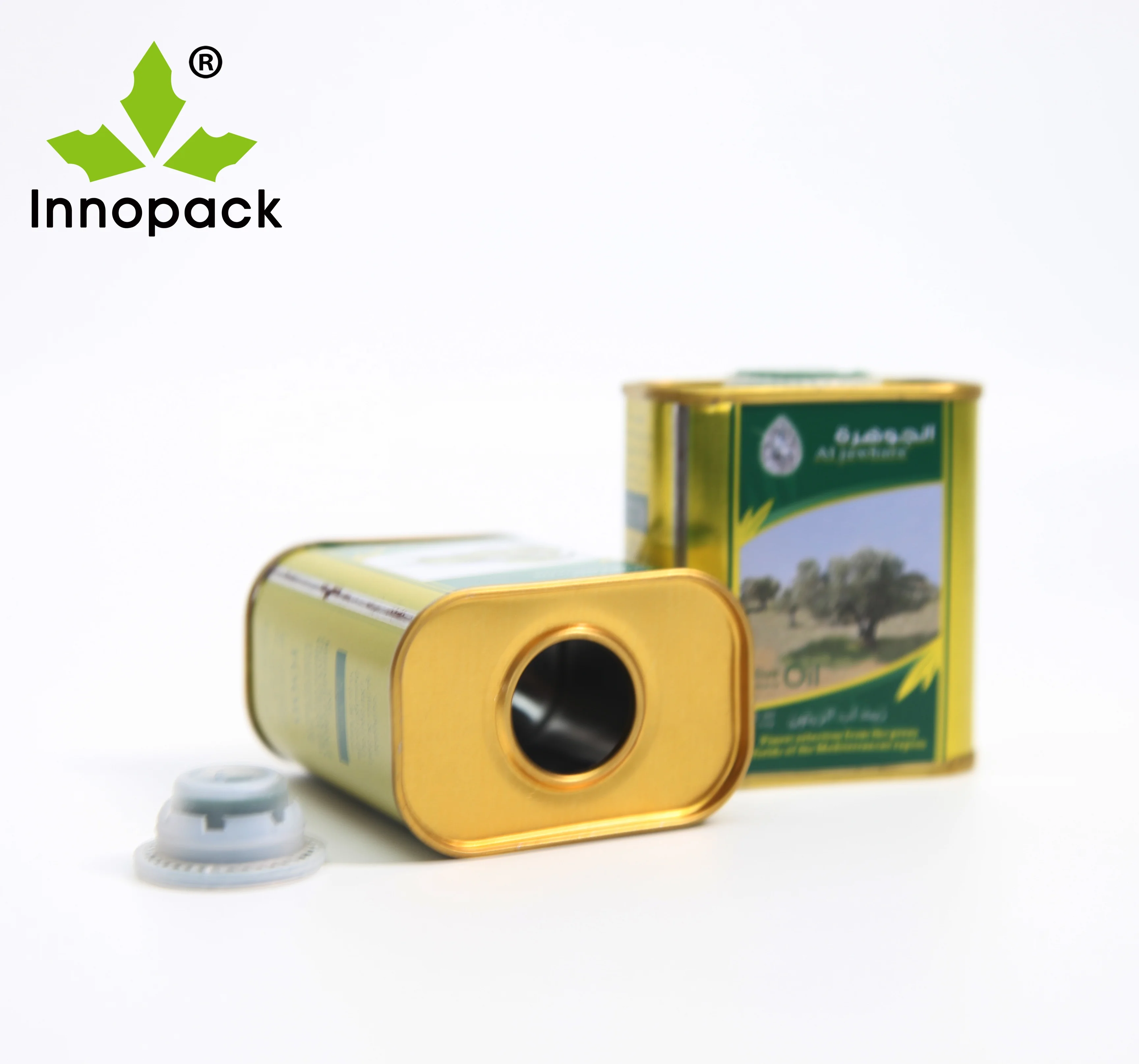 Wholesale Custom print olive oil tin cans 100ml 1 liter cooking oil tin containers 1 gallon oil tin can packing