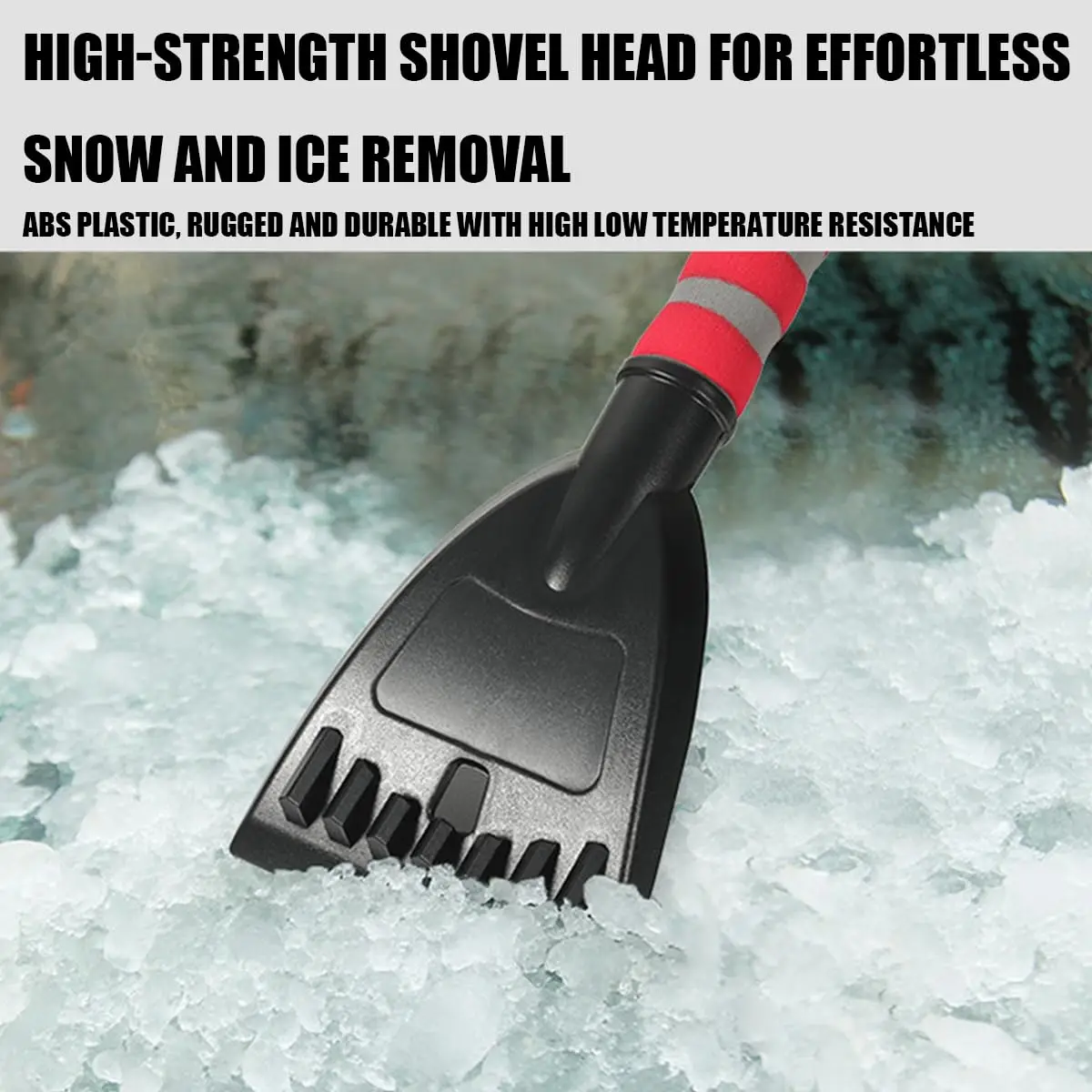Snow Brush Ice Scraper,  Snow Removal Tool for Windshield, Auto Comfortable Foam  Brush Head for Cars Windows
