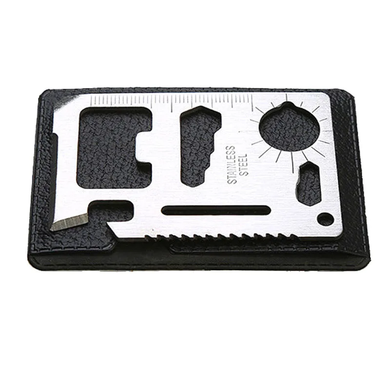 outdoor kit gear credit card multi tool gadget camp opener wallet multifunction Knife bottle survive pocket multipurpose
