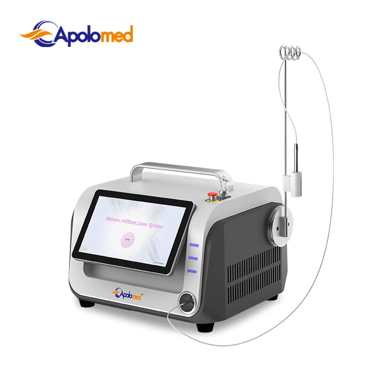 OEM ODM 1470 980 Diode Laser Vascular Lesions Therapy Spider Veins Endolaser Lipolysis Fat Reduction Lipo Slimming Machine