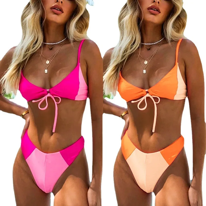 High Waist micro bikini Custom Hot Sexy Bikini Fashion Two Pieces Swimsuit for Women