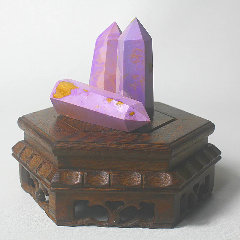 High Quality Natural Gemstone Reiki Phosphosiderite Healing Crystal Point For Home Decoration