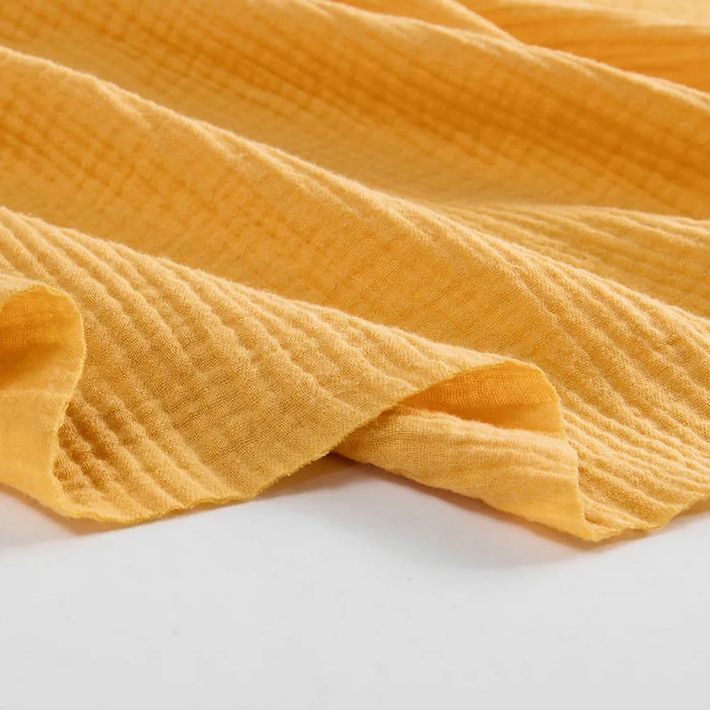 
Per meter price wrinkle textiles 100% cotton double gauze fabric for baby 