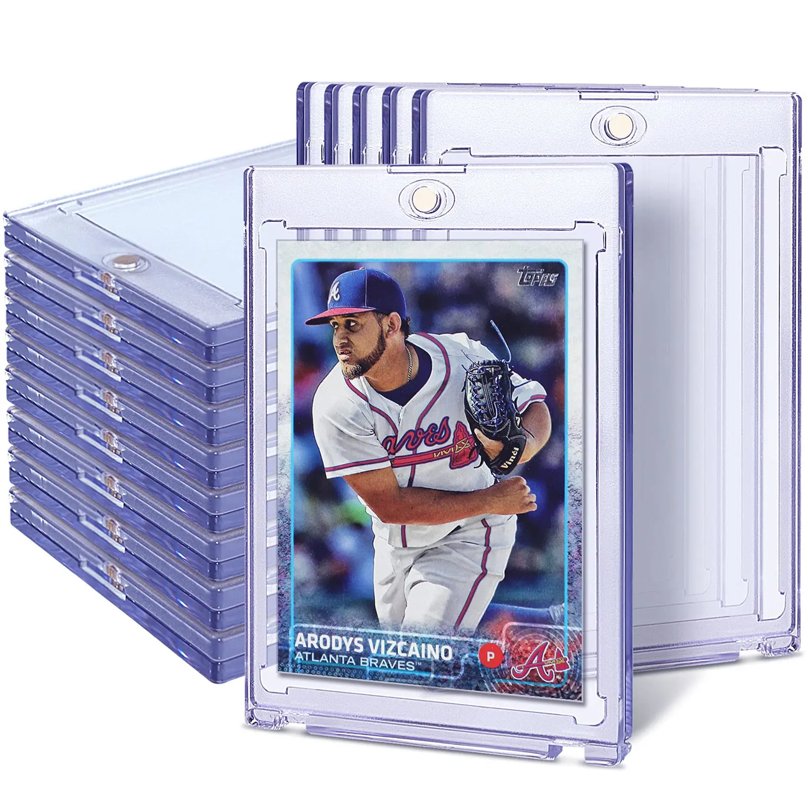 High Quality 24 CT 35PT Uv Protection Magnetic Tcg Mtg Football Baseball Card Holder Case Fit For Trading Cards