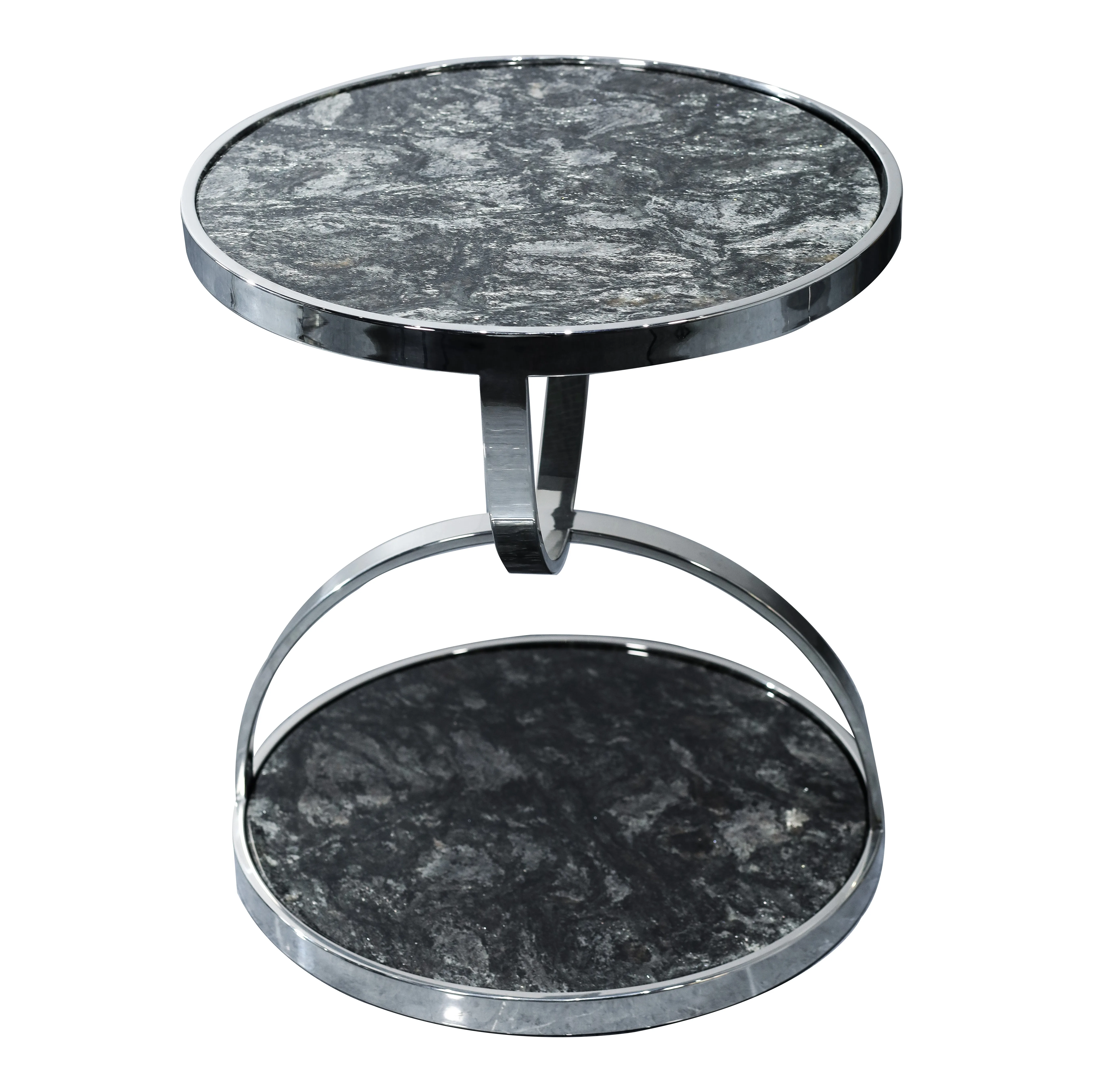 Stainless Steel Mix and Match Luxury Round Coffee Table Living Room Home Furniture Marble Table