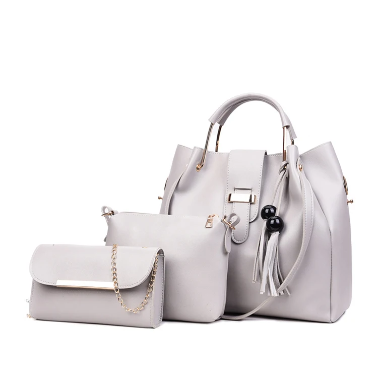 Cheap Price 3 Pcs Set Brand Ladies Sling Handbag Large Capacity Women Luxury PU Leather Custom Shoulder Hand Bags