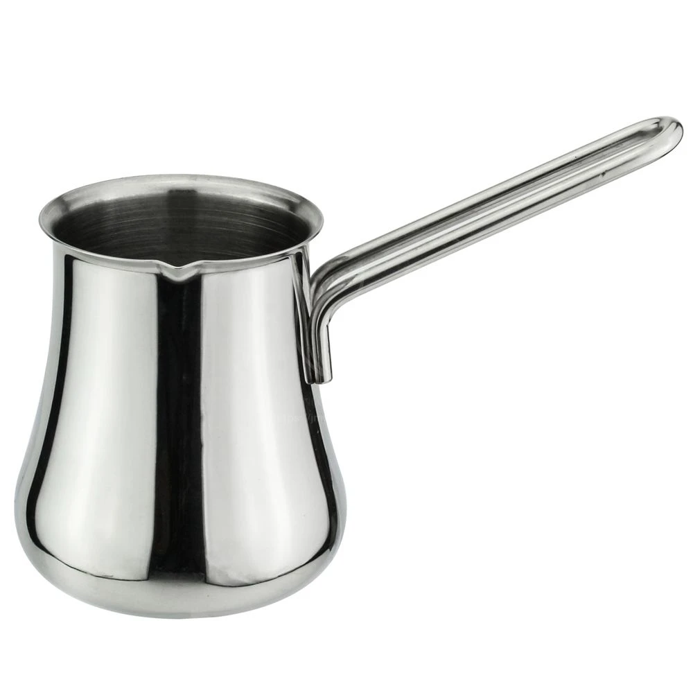 New Design 304 Stainless Steel Turkish Coffee Maker Coffee Warmer Arabic Handle Milk Warmer