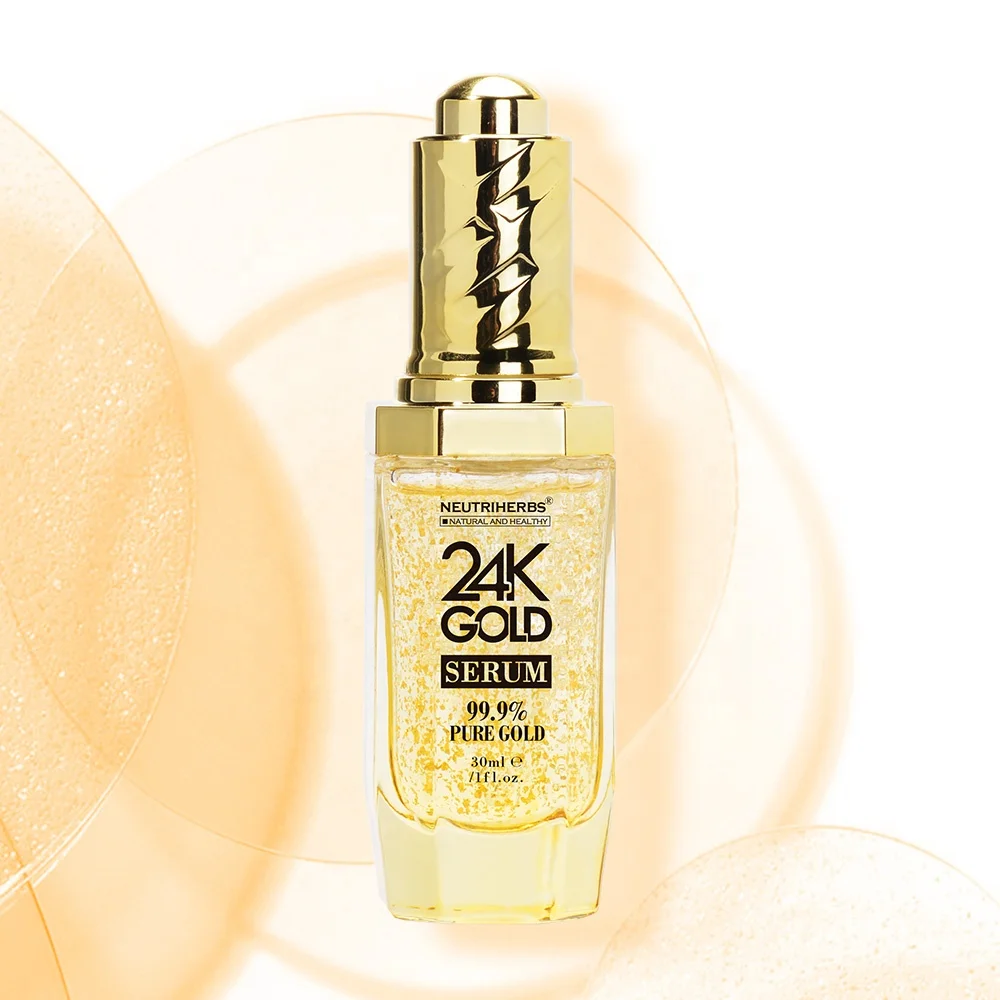 Korean Repair Pure Facial Radiance Beauty Glowing Active Nano Rose Foil 24K Gold Facial Serum