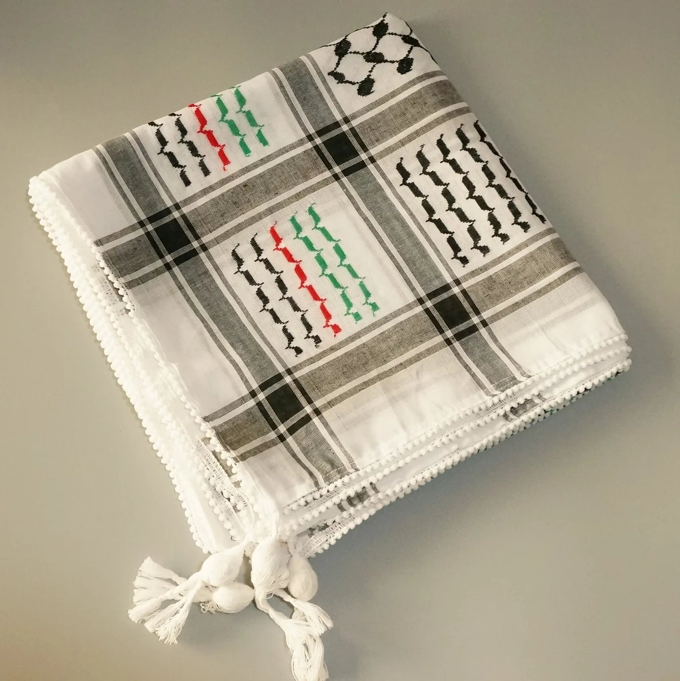 Арабский тюрбан мусульманский шарф из кефии хиджаб шемаг пустынная кефия модный стиль для головы шея Белый мужчин квадратный