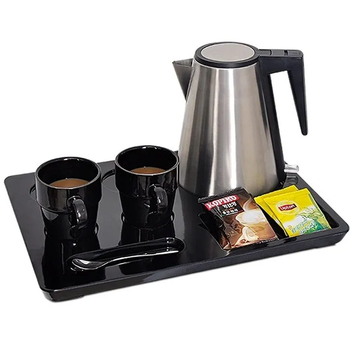 New Design 1.2 Liter Electric Tea Coffee Kettle with Tray Smart 360 Degree Rotational Base Portable for Home Kitchen Hotel Use