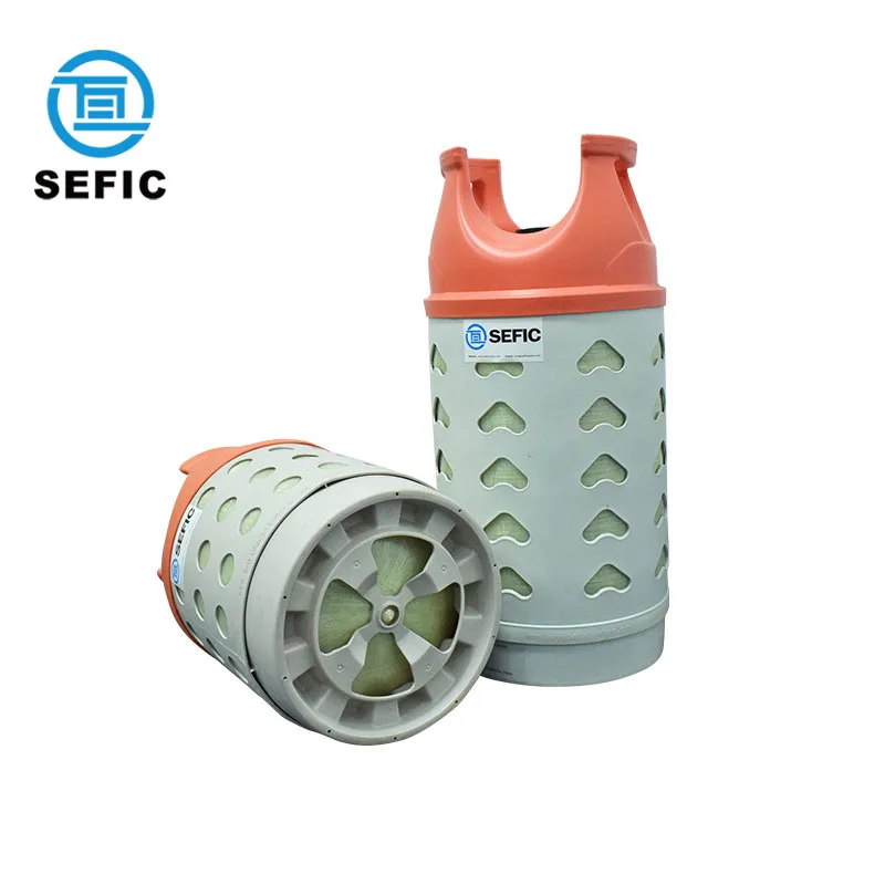 New 12kg 28.6L Water Capacity Composite Gas Cylinders LPG Tank with Light Weight