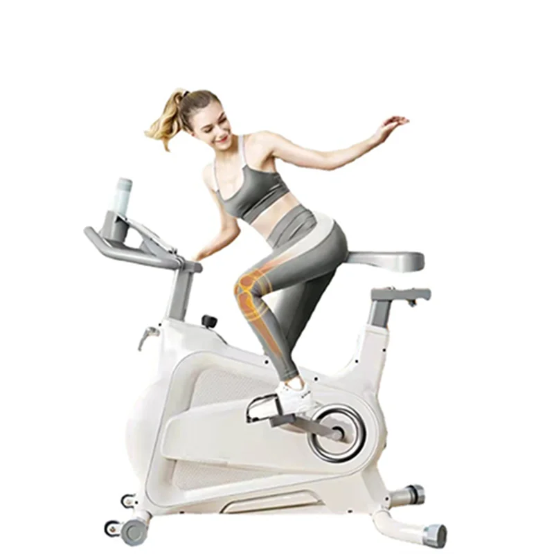 Exercise Bike for Home Gym Use with Large LCD Display & Tablet Holder, Super Quiet Magnetic Resistance Indoor Cycling Bike