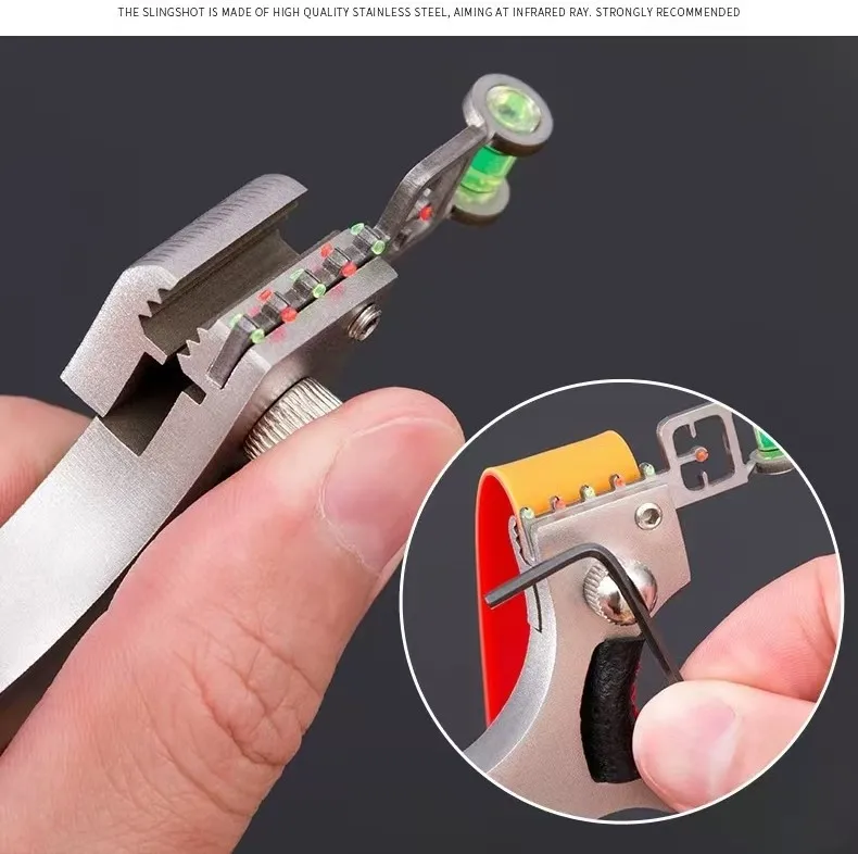 New High Quality Professional Shooting Alloy metal Resin Slingshot High Power Hunting Bow Outdoor Game Shooting Game Tool