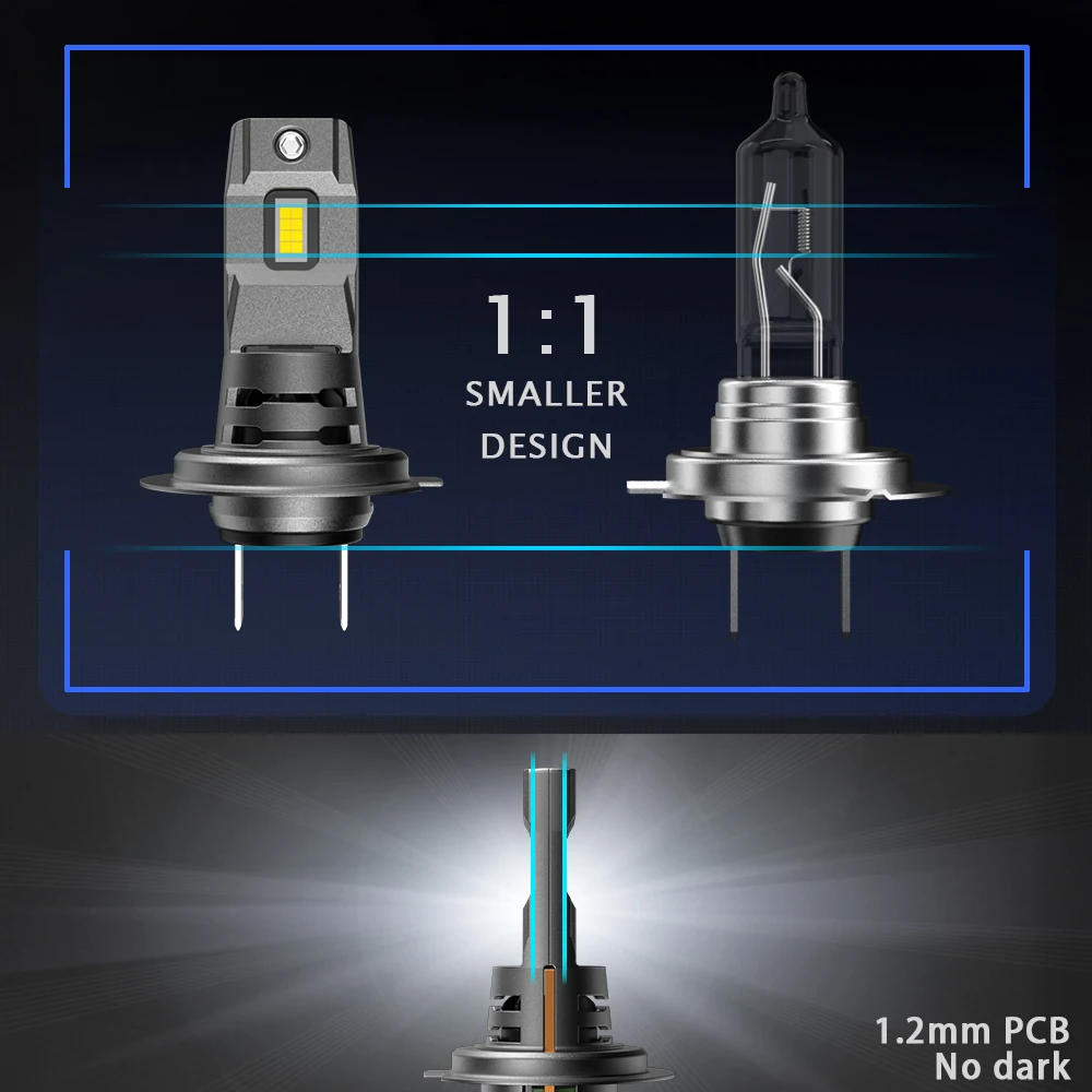 Wholesale high quality I7S h11 h8 30W 3600lm h7 12v similar size with halogen bulb for h7 car led light headlight