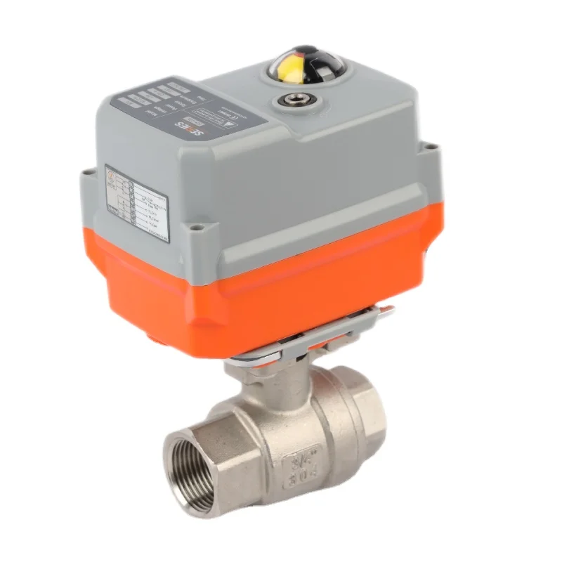 2 Way ss 304 Nickel Plating Electric Control Water 12v Motorized Actuator Ball Valve