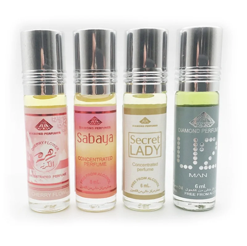 Arabian Muslim Hui nationality non-alcoholic perfume 6ml Arabian small oil sample factory wholesale