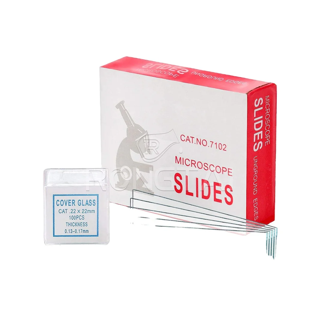 RONGTAI Glass Slide For Microscope Factory Microscope Slide Concave China 7101 7102 7105 7107 7109 Zoology Microscope Slides