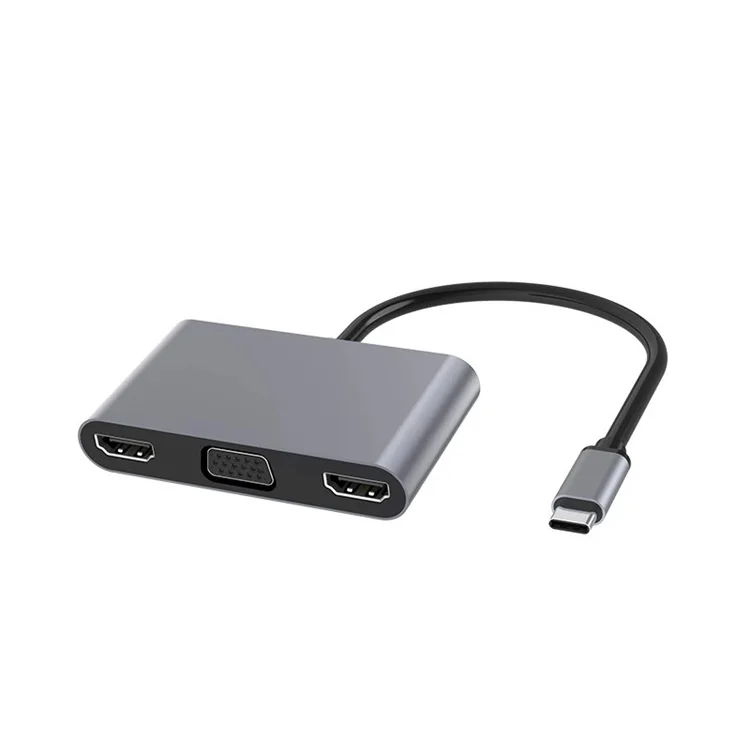 5 in1 USB C HUB to Dual HDTV 4K VGA PD Charging USB 3.1 Converter Type C Docking Station type C PD Adapter for MacBook Laptop