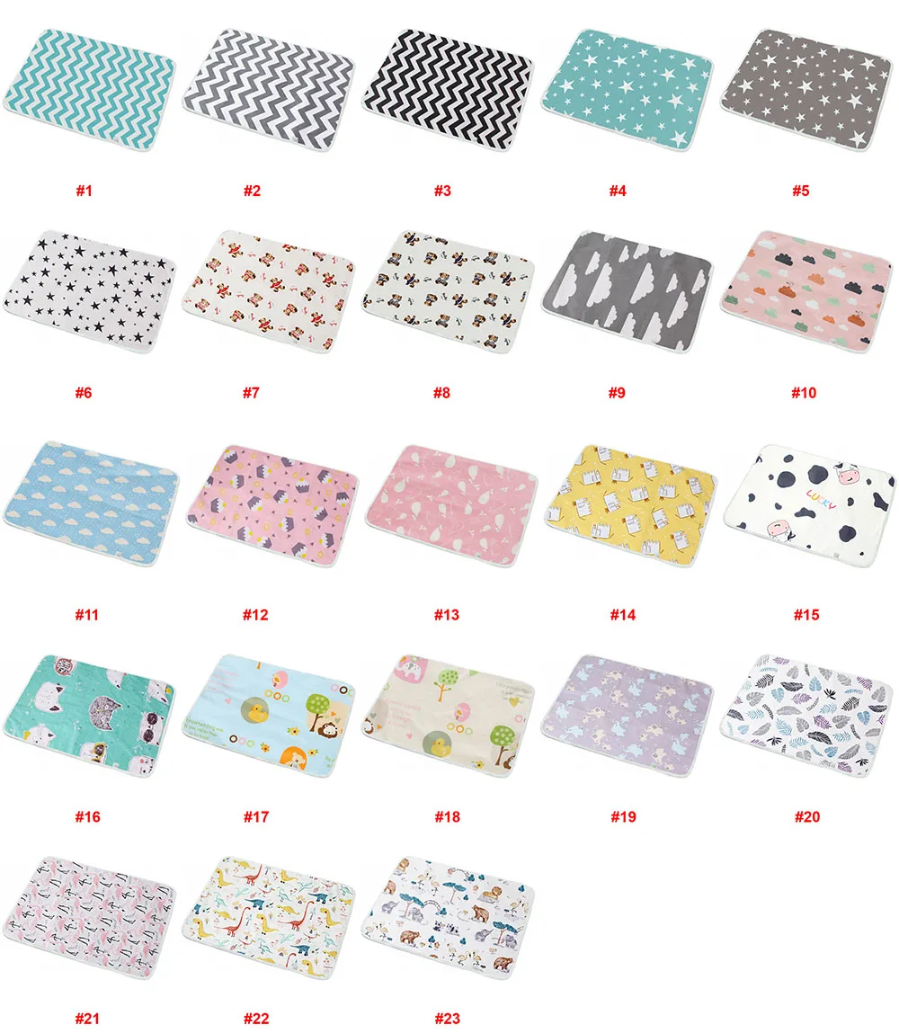 Waterproof Reusable Breathable Leak Proof Infant Mattress Travel Portable Nappy Changing Urine Mat Baby Diaper Changing Pad