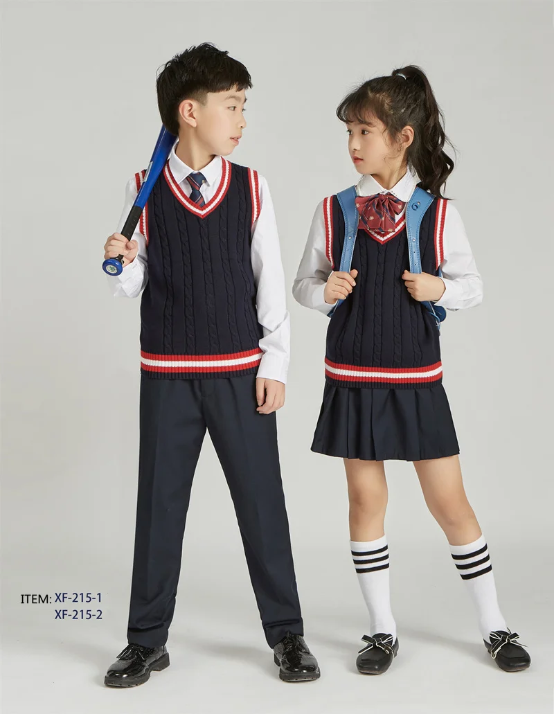 School Sweater High Quality School Uniform V-neck Sweater Vest