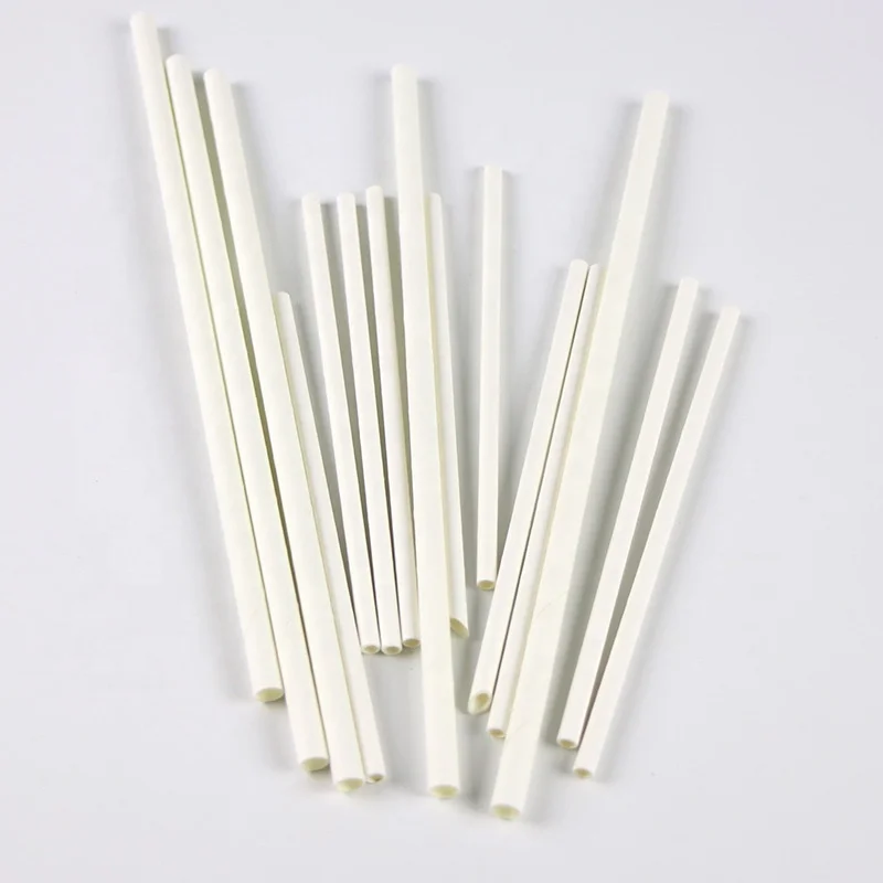 
White paper straws drinking straws packed in customized box 
