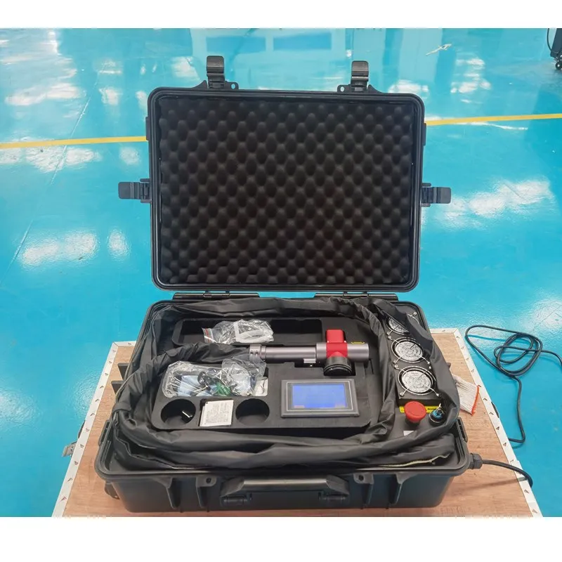 2024 New Laser cleaner Handheld Trolley case Portable JPT 100W 200W laser cleaning tools for Cleaning wood timber