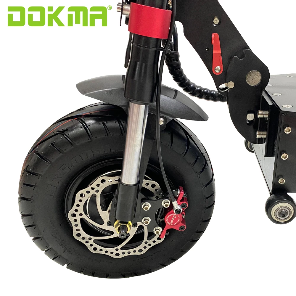 DOKMA 60V 5600W folding 13inch scooter with Customizable acrylic lighting board 2021 Electric scooters