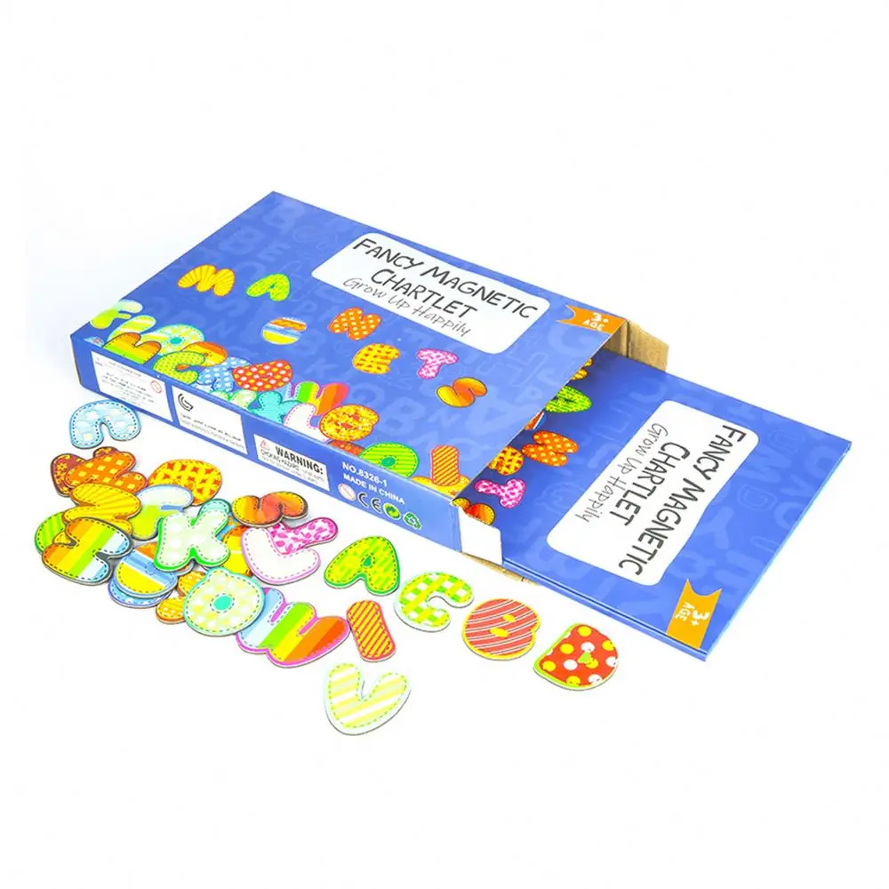 Magnetic colorful letter alphabet learning abc jigsaw puzzle 26 pack