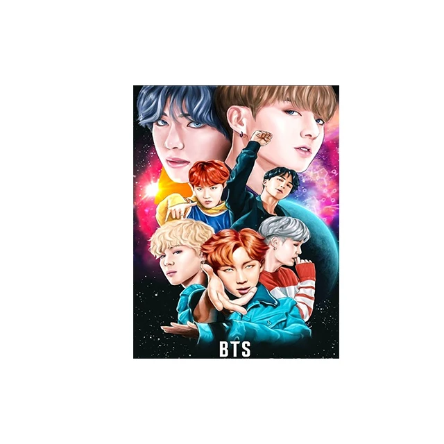  Популярные 3D постеры Kpop BTS на заказ 3d 30x40 см для оптовой