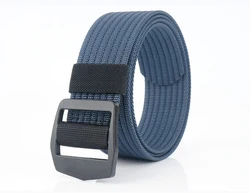 Men Women Metal Buckle Nylon Casual Belt Canvas Jeans  Belts Adjustable Tactical Belt