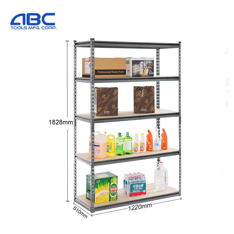 Heavy Duty Goods Storage Shelf Metal Boltless Shelving Unit Rack Garage Storage System