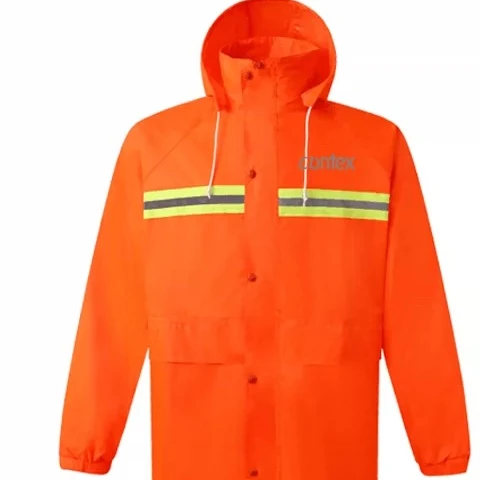 
Men`s High Visibility HiVis Hi-Viz WaterProof Wind Proof Breathable Rain Coat 