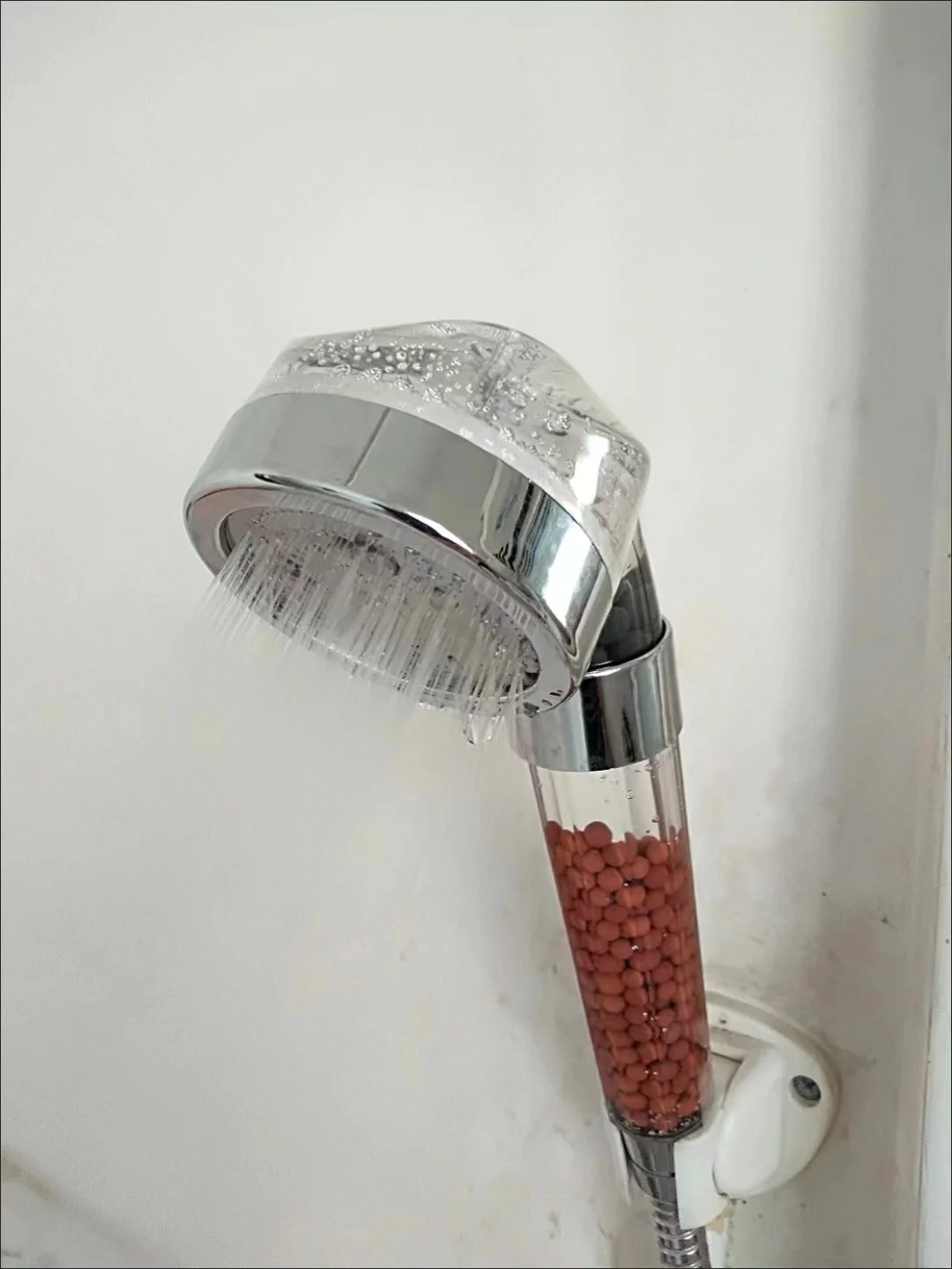 Powerful Flow Ionic Shower Head 3-Way Modes Filter Ion Shower Head Shower Water Flow Regulator