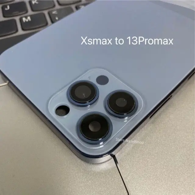 `DIY Housing X Like 13Pro Battery Cover, XR Like 13 Pro back Cover, XSmax into 13Promax Housing.With Logo With Gift