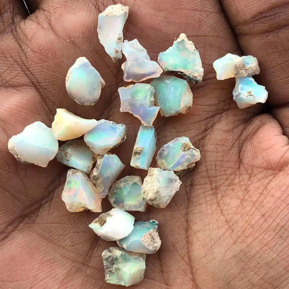 Natural White Ethiopian Welo Opal Rough Raw Stone from Mines at Wholesale Factory Price from Direct Dealer Online India Regular