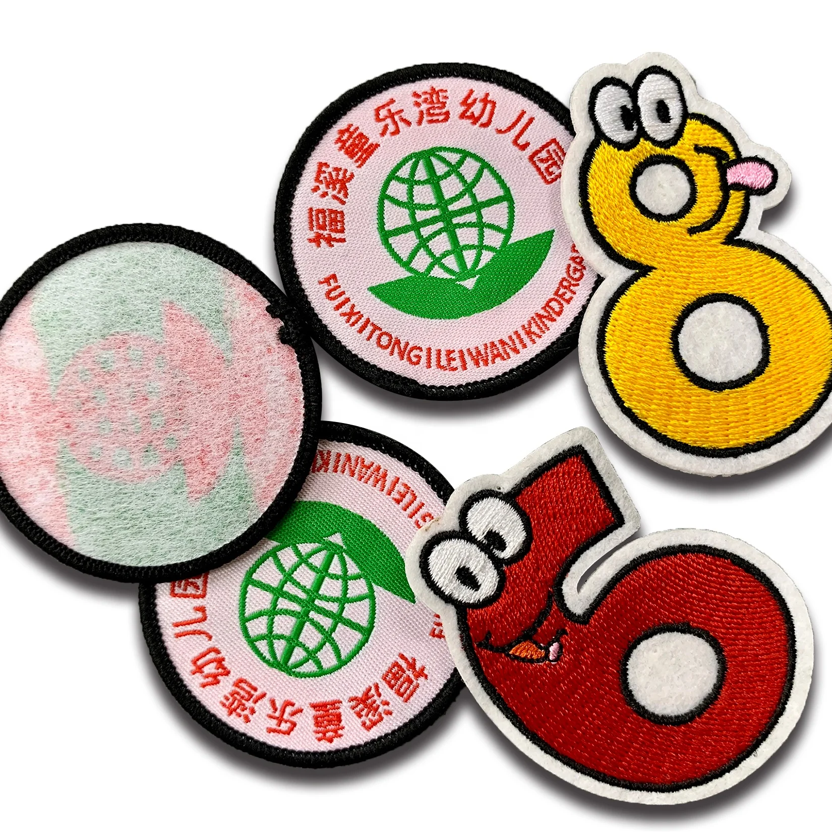 Custom private embroidered micro chapter for of clothing / Shoes / hats Embroidery patch