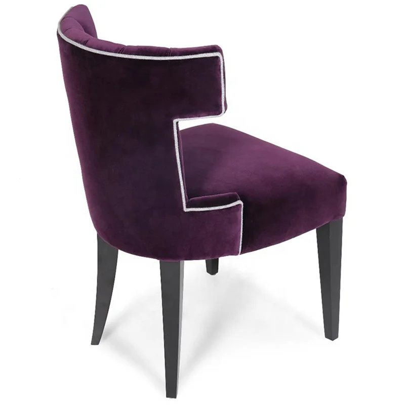 Современная ткань с высокой спинкой мебель для столовой роскошный обеденный стул