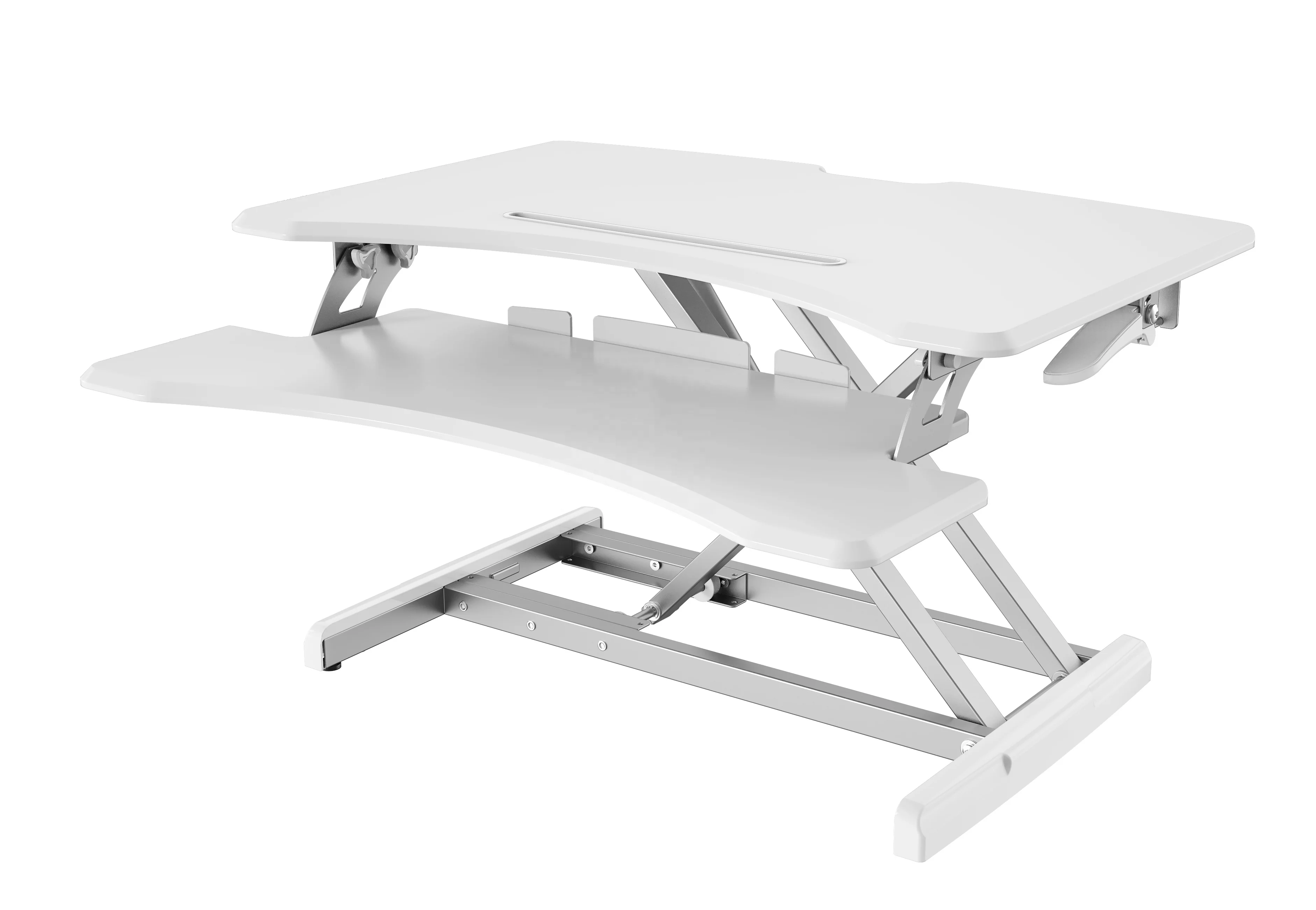 V-mounts Manual Lifting Gas Spring Sit Stand Desktop Smart Lifting Workstation Desk VM-GSD33