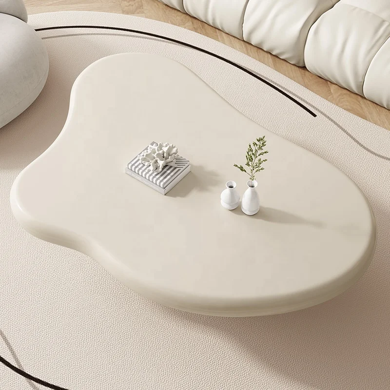 Cream Style Cloud Shape Coffee Table Living Room Small Apartment Simple Modern Irregular CoffeeTable