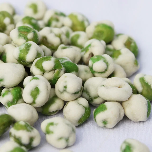 Wasabi Coated Peas Peas Hot Sale White Wasabi Flavor Coated Green Peas