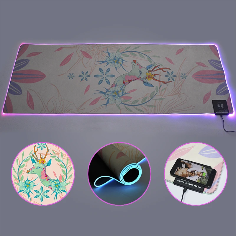 BSCI factory hot selling customized pattern art beauty natural rubber + suede yoga