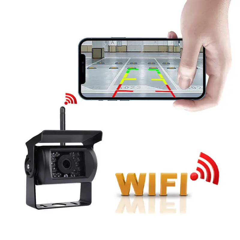 Wi-Fi камера заднего вида с аккумулятором и магнитным креплением грузовик прицеп сельскохозяйственный автомобиль строительный