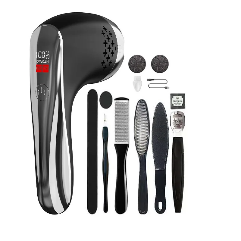15 In 1 electric callus remover set for feet rechargeable Vacuum foot grinder pedicure foot file Kit for Cracked Heels Hard Skin