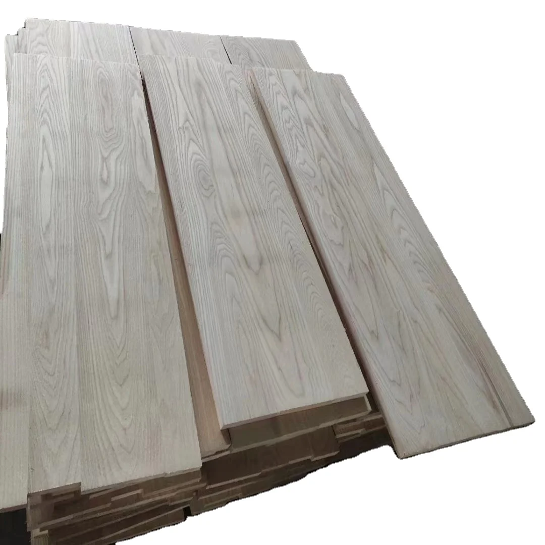 High Quality Wholesale Price Customizable Size Solid Wood Rubber Wood Red Oak Wooden Stair Treads