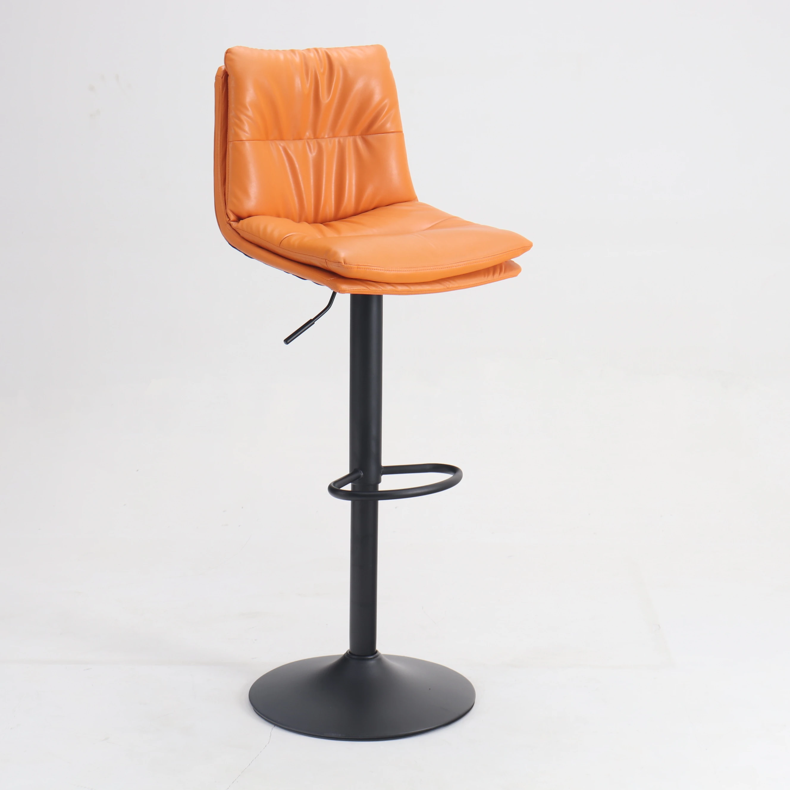 Кофейный Ресторан кожаный Штабелируемый стул металлический барный стул