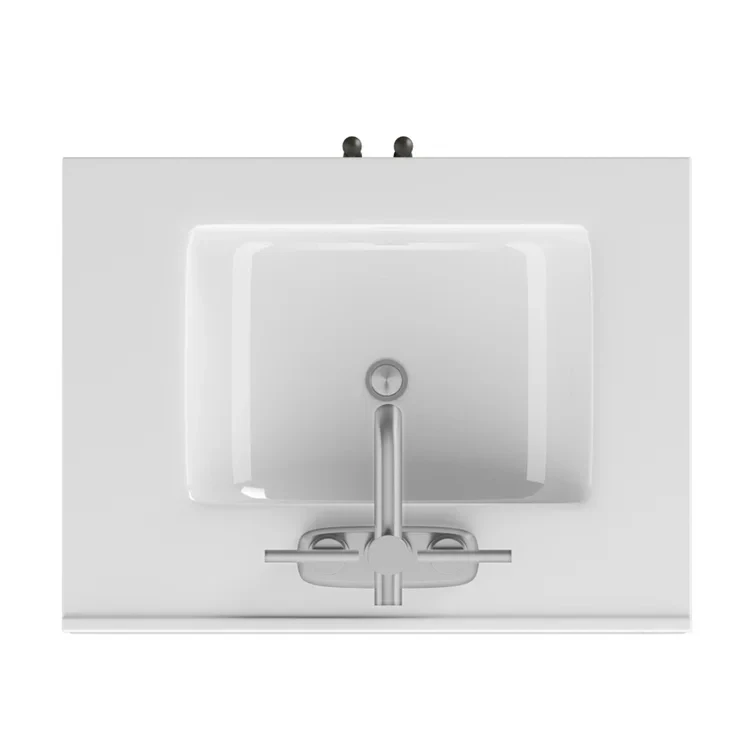 High quality  bathroom vanity sets single sink cabinet vanity top with basin dark gray